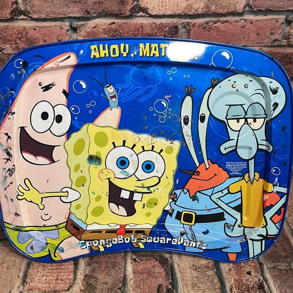 2007 SpongeBob SquarePants well used/loved eating or rolling tray - Picture 4 of 8